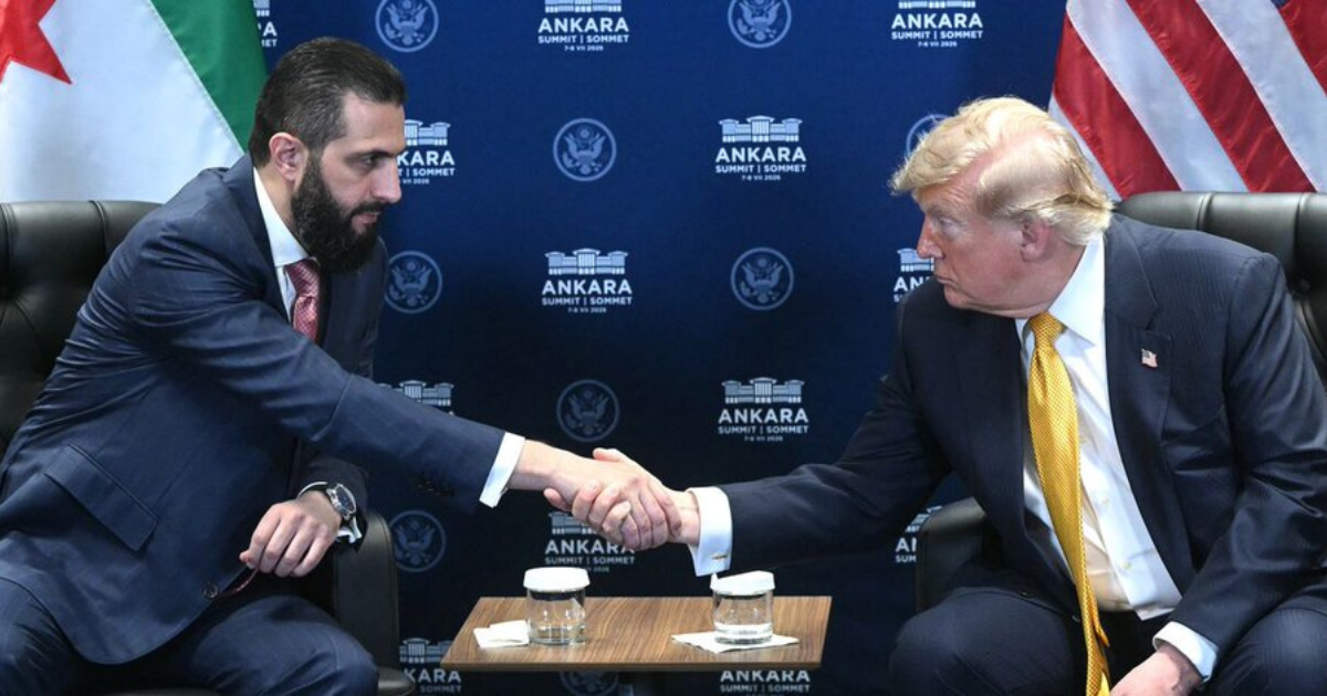 US President Donald Trump holds a bilateral meeting with Syrian President Ahmed al-Sharaa alongside the NATO leaders summit in Ankara