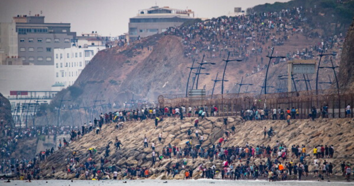 50,000 migrants in the Spanish territory of Ceuta in north Africa