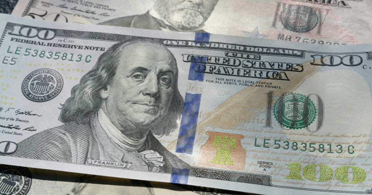US dollar bank note
